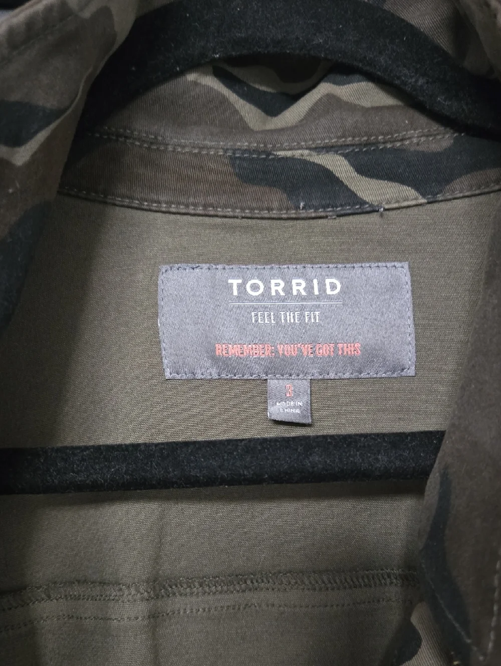 TORRID CAMO JACKET. SZ 3 - Picture 2 of 7